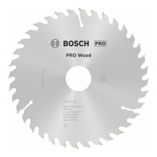 Bosch Kreissägeblatt Optiline Wood für Handkreissägen 165 x 30 x 2,6 mm 36
