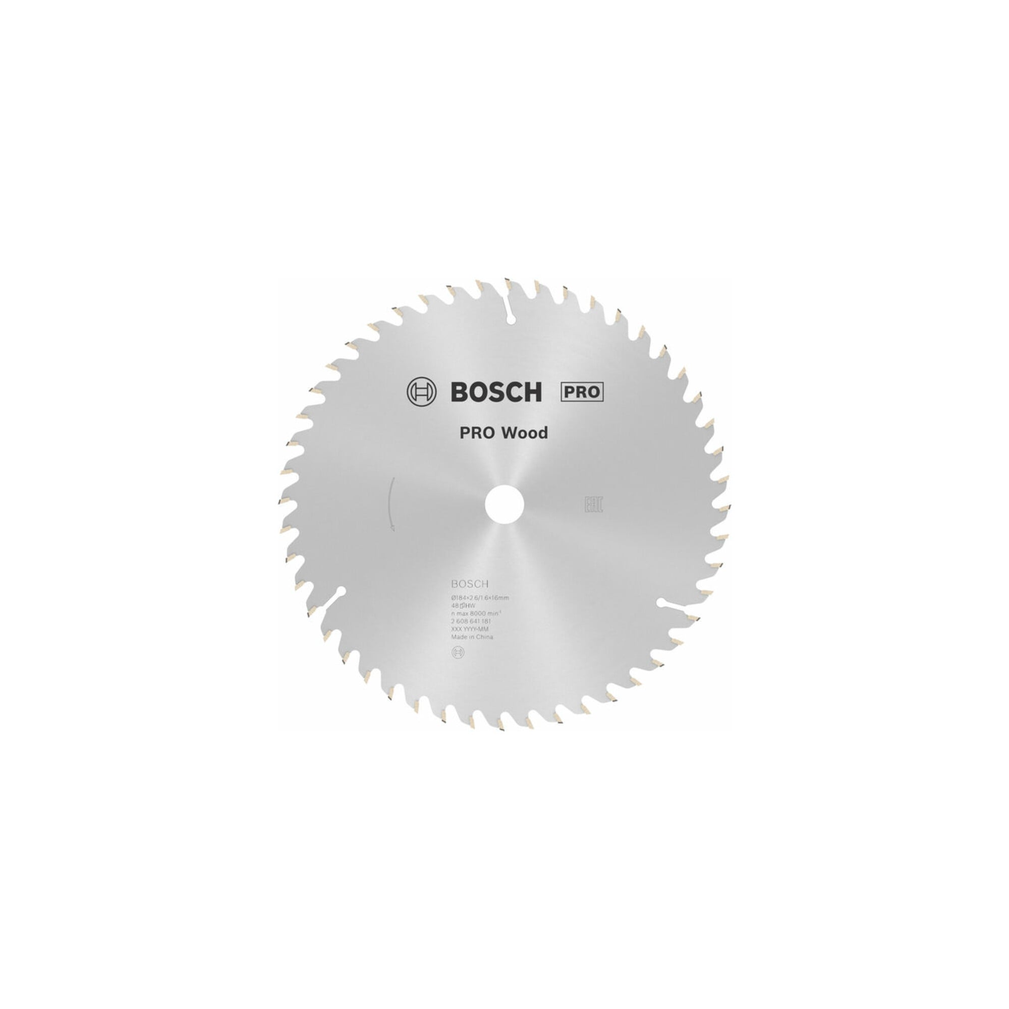 Bosch Kreissägeblatt Optiline Wood für Handkreissägen 184 x 16 x 2,6 mm 48