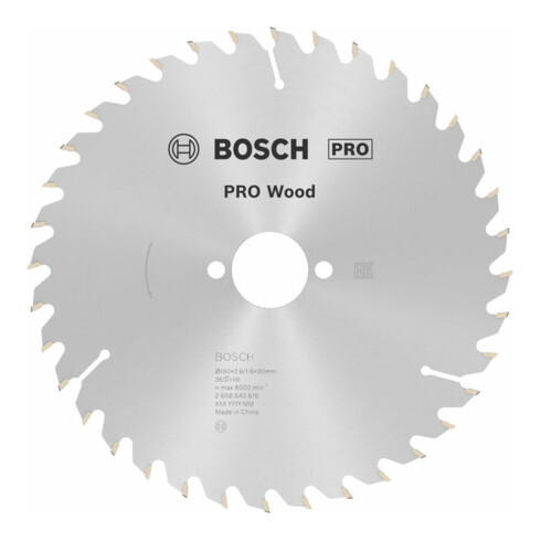 Bosch Kreissägeblatt Optiline Wood für Handkreissägen 190 x 30 x 2,6 mm 36