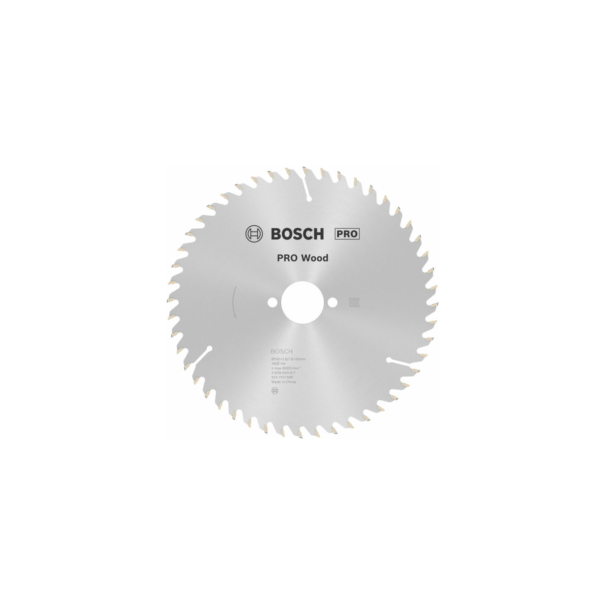 BOSCH Kreissägeblatt Optiline Wood für Handkreissägen 190 x 30 x 2,6 mm 48