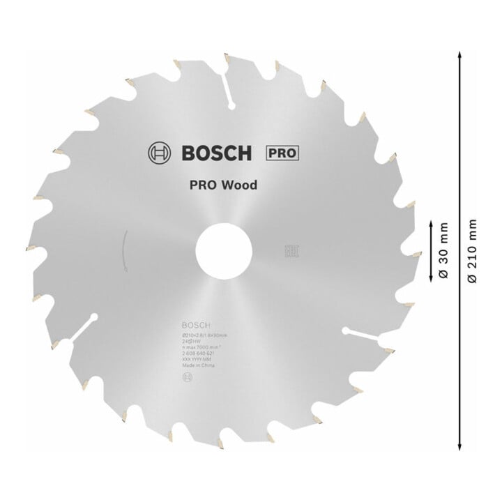 Bosch Kreissägeblatt Optiline Wood für Handkreissägen 210 x 30 x 2,8 mm 24