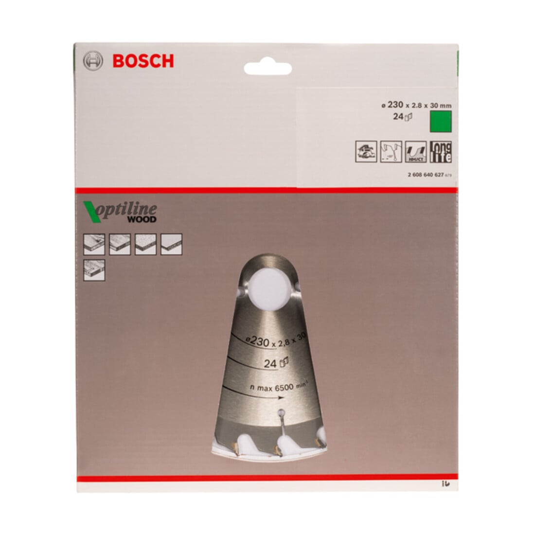 Bosch Kreissägeblatt Optiline Wood für Handkreissägen 230 x 30 x 2,8 mm 24