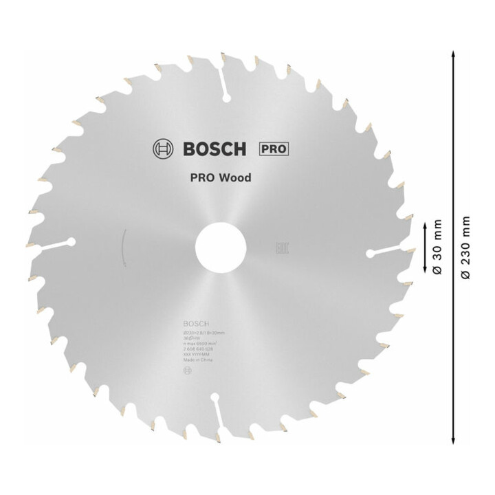 Bosch Kreissägeblatt Optiline Wood für Handkreissägen 230 x 30 x 2,8 mm 36