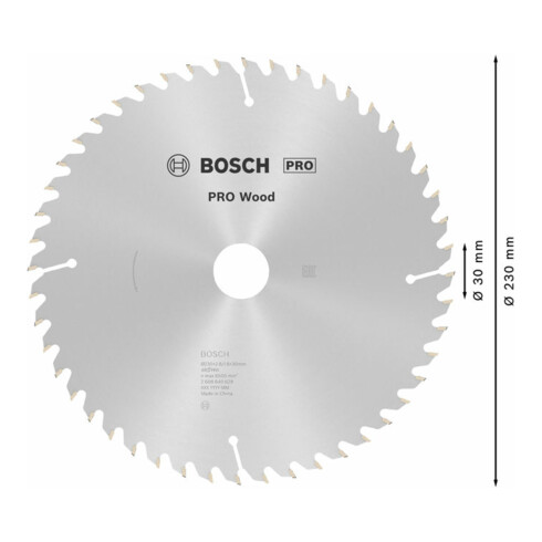 Bosch Kreissägeblatt Optiline Wood für Handkreissägen 230 x 30 x 2,8 mm 48