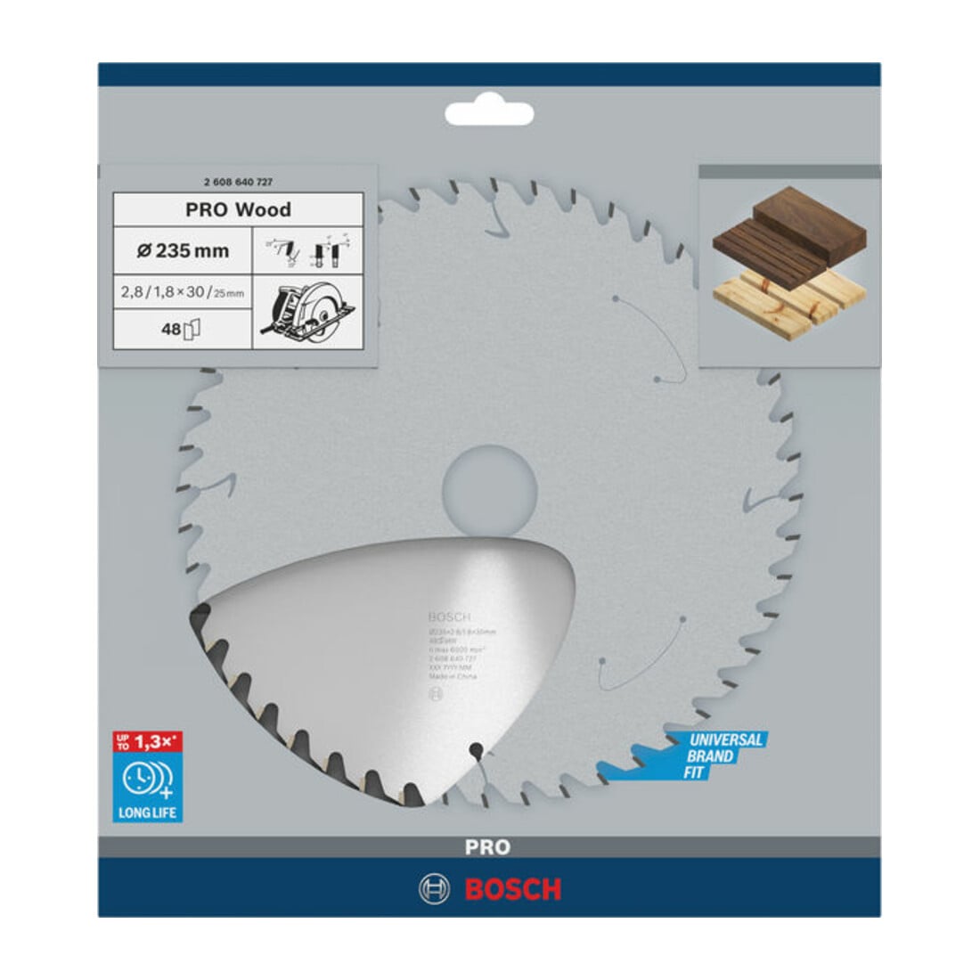 Bosch Kreissägeblatt Optiline Wood für Handkreissägen 235 x 30/25 x 2,8 mm 48