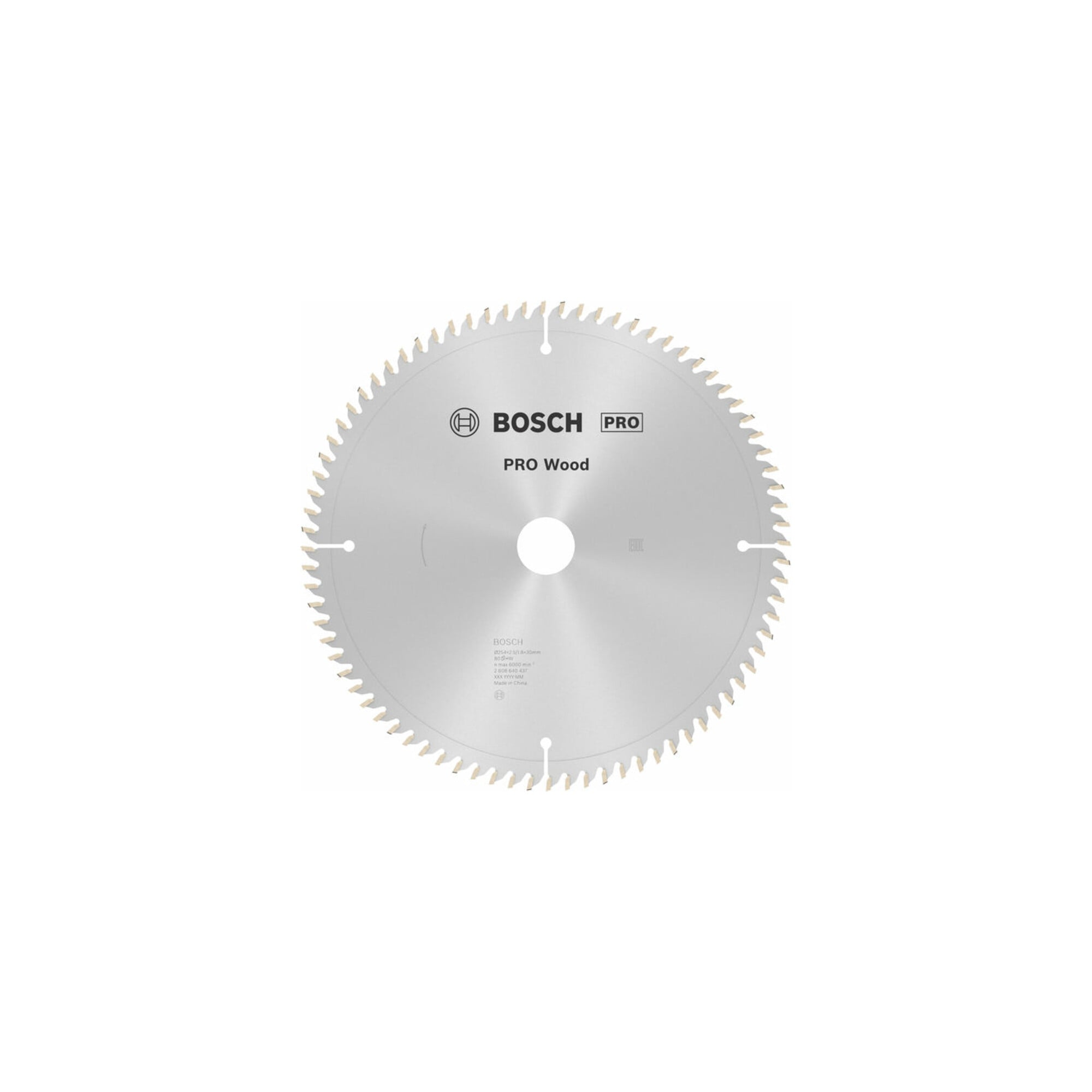BOSCH Kreissägeblatt Optiline Wood für Kapp- und Gehrungss., 254 x 30 x 2,5 80 WZ/N