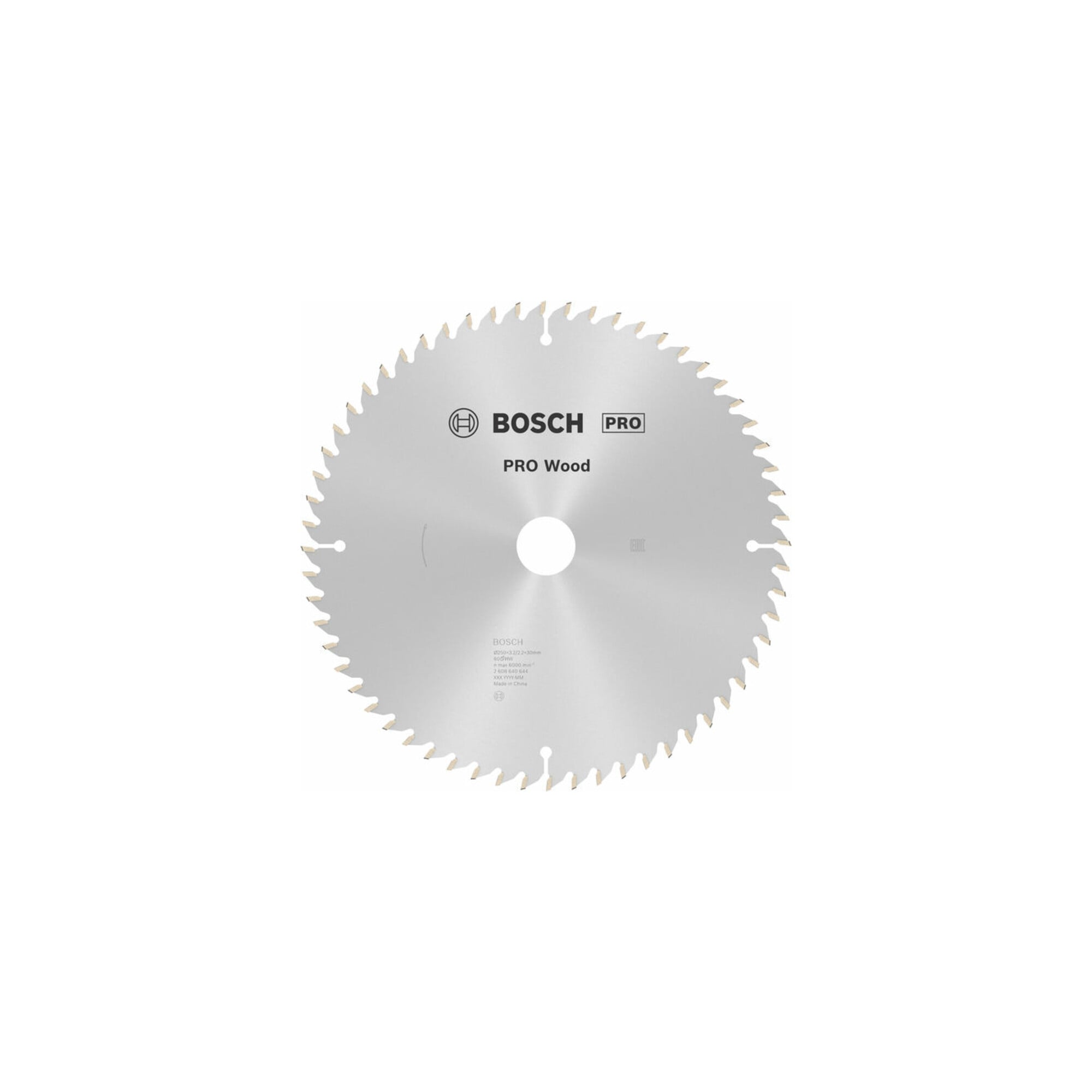 BOSCH Kreissägeblatt Optiline Wood für Kapp- und Gehrungssägen 250 x 30 x 3,2 mm 60