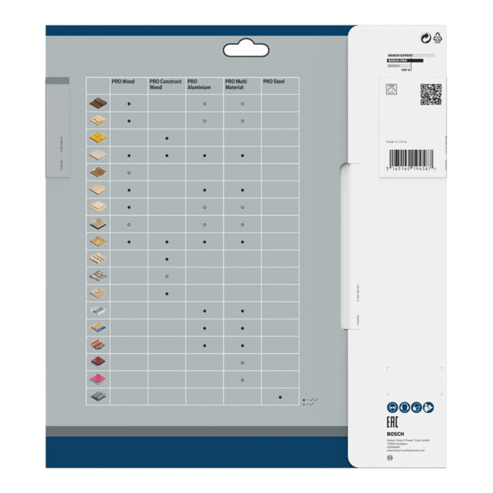Bosch Kreissägeblatt Optiline Wood für Tischkreissägen 250 x 30 x 3,2 mm 40