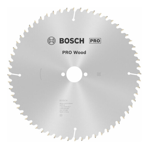 Bosch Kreissägeblatt Optiline Wood für Tischkreissägen 250 x 30 x 3,2 mm 60