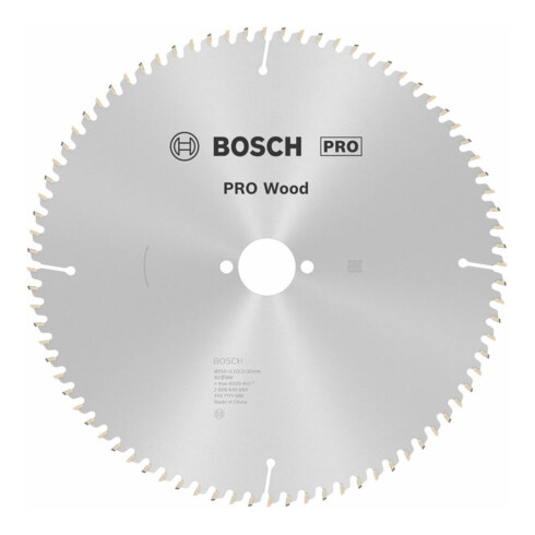 Bosch Kreissägeblatt Optiline Wood für Tischkreissägen 250 x 30 x 3,2 mm 80