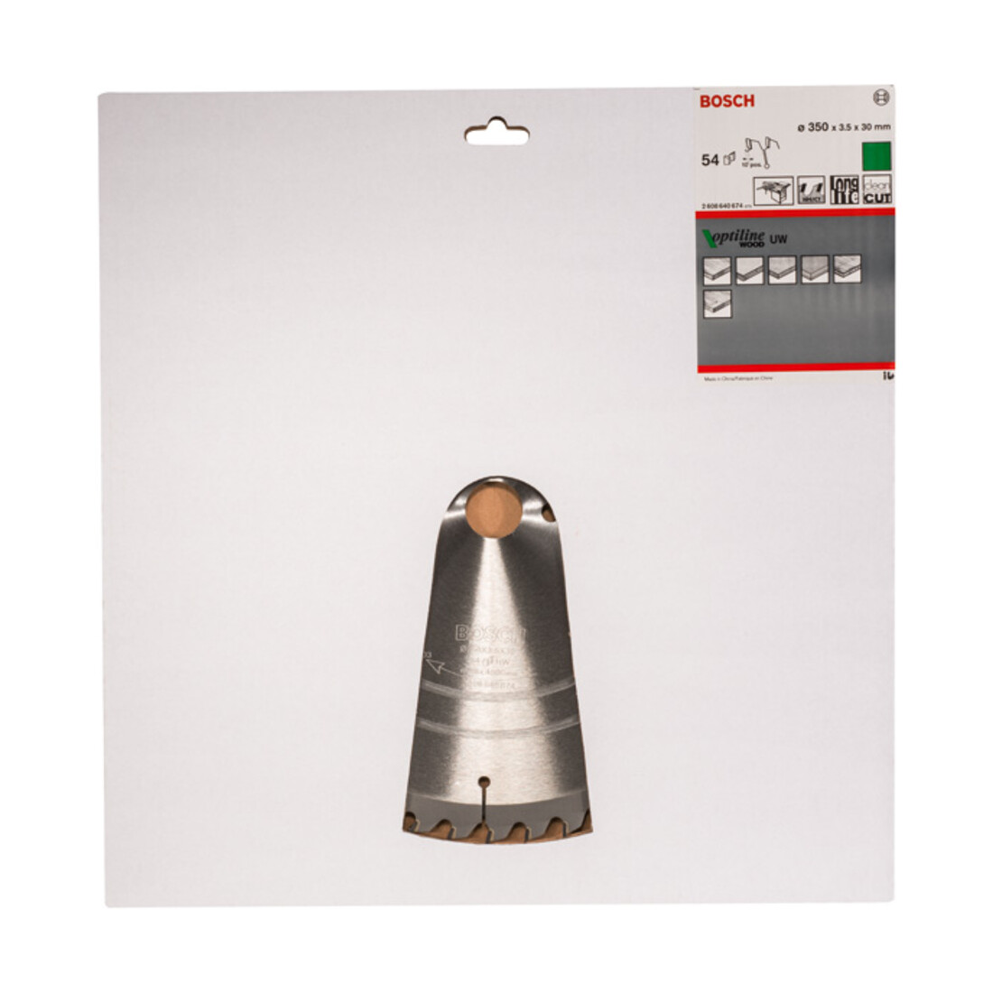Bosch Kreissägeblatt Optiline Wood für Tischkreissägen 350 x 30 x 3,5 mm 54