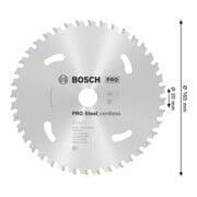 Bosch Kreissägeblatt PRO Stahl Cordless KSB,165x20mm,T40-5