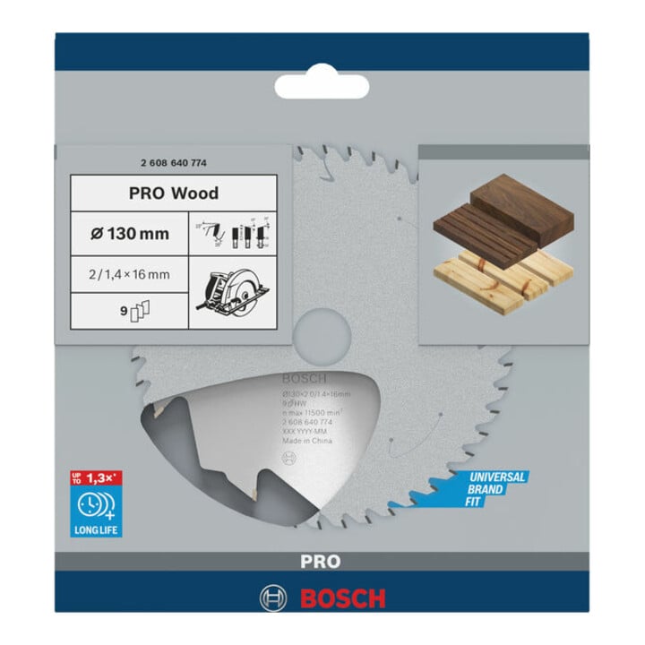 Bosch Kreissägeblatt Speedline Wood 130 x 16 x 2,0 mm 9
