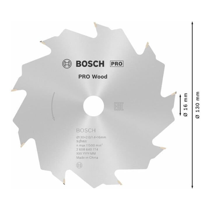 Bosch Kreissägeblatt Speedline Wood 130 x 16 x 2,0 mm 9