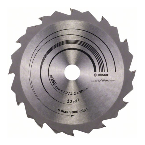 Kreissägeblatt Standard for Wood Speed 165 x 20/16 x 1,7 mm