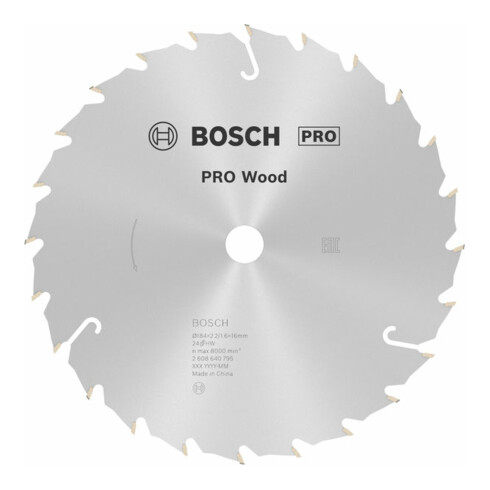 Bosch Kreissägeblatt Speedline Wood 184 x 16 x 2,2 mm 24