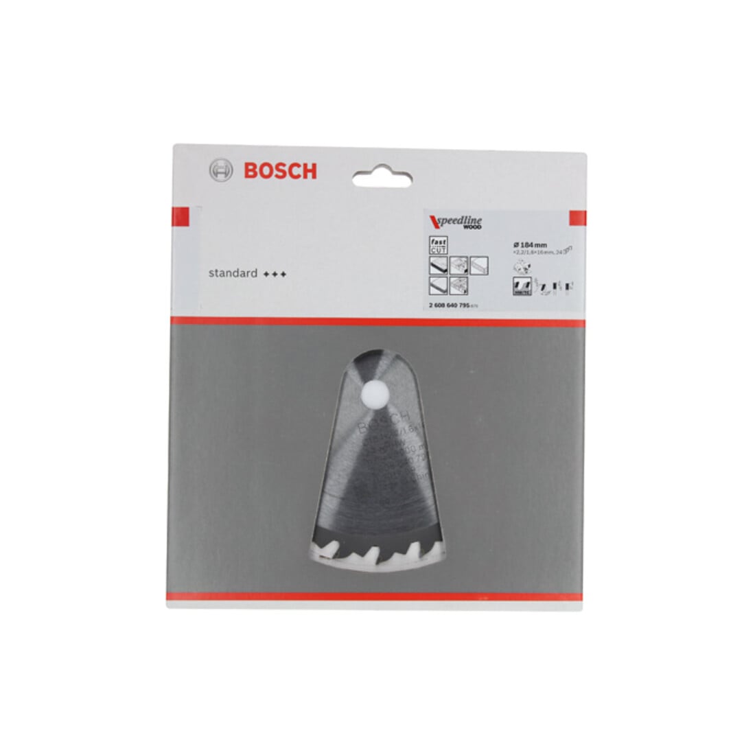 Bosch Kreissägeblatt Speedline Wood 184 x 16 x 2,2 mm 24