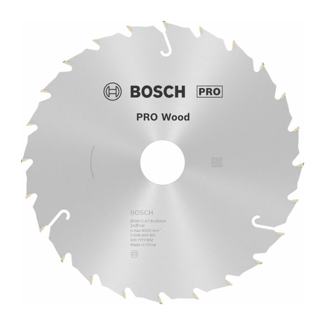 Bosch Kreissägeblatt Speedline Wood 190 x 30 x 2,4 mm 24