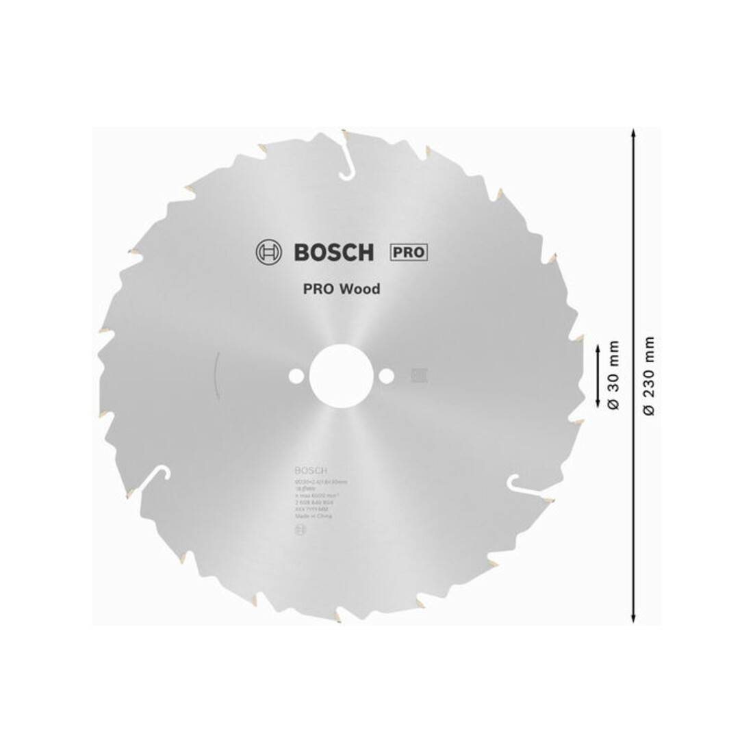 Bosch Kreissägeblatt Speedline Wood 230 x 30 x 2,4 mm 18