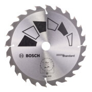 Bosch Kreissägeblatt STANDARD D= 190 mm, Bohrung= 20 mm, Z= 24