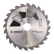 Bosch Kreissägeblatt STANDARD D= 190 mm, Bohrung= 30 mm, Z= 24