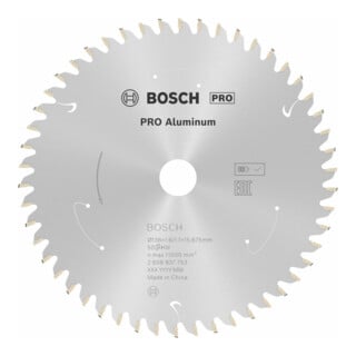 Bosch Kreissägeblatt Standard for Aluminium für Akku-Tauch- und Handkreissägen sowie Akku-Metallsägen