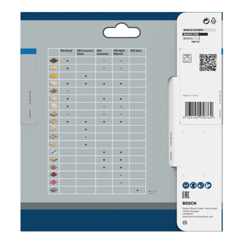 Bosch Kreissägeblatt Standard for Aluminium für Akkusägen 136x1.6/1.1x20, 50 Zähne