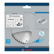 Bosch Kreissägeblatt Standard for Aluminium für Akkusägen 140x1.6/1.1x10, 50 Zähne-5