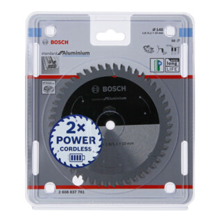 Bosch Kreissägeblatt Standard for Aluminium für Akku-Tauch- und Handkreissägen sowie Akku-Metallsägen