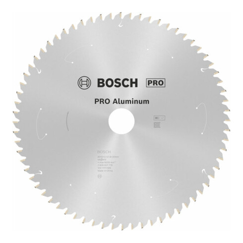 Bosch Kreissägeblatt Standard for Aluminium für Akkusägen 250x2.4/1.8x30, 68 Zähne