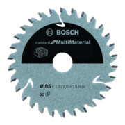 Bosch Kreissägeblatt Standard for Multimaterial für Akkusägen 85 x 1,5/1 x 15 30 Zähne