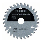 Bosch Kreissägeblatt Standard for Multimaterial für Akkusägen 85 x 1,5/1 x 15 30 Zähne
