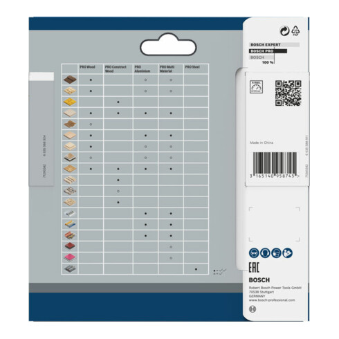 Bosch Kreissägeblatt Standard for Multimaterial für Akkusägen 85 x 1,5/1 x 15 30 Zähne