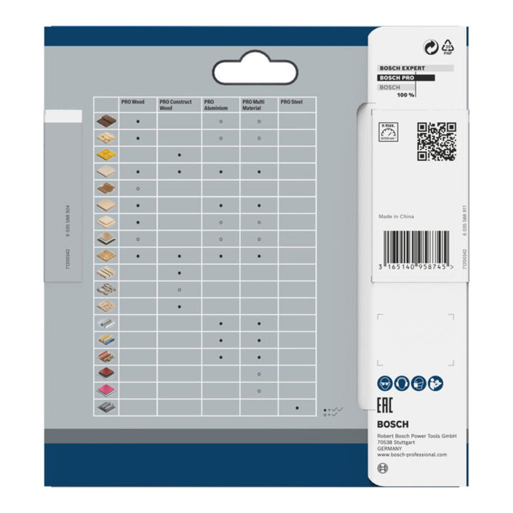 Bosch Kreissägeblatt Standard for Multimaterial für Akkusägen 85 x 1,5/1 x 15 30 Zähne