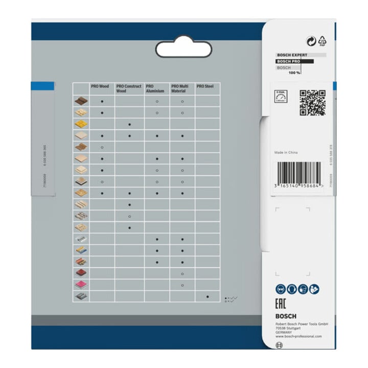 Bosch Kreissägeblatt Standard for Steel für Akkusägen 136 x 1,6/1,2 x 20 30 Zähne