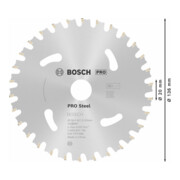 Bosch Kreissägeblatt Standard for Steel für Akkusägen 136 x 1,6/1,2 x 20 30 Zähne-5