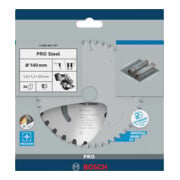 Bosch Kreissägeblatt Standard for Steel für Akkusägen 140 x 1,6/1,2 x 20 30 Zähne-5