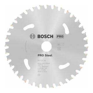Bosch Kreissägeblatt Standard for Steel für Akkusägen 160 x 1,6/1,2 x 20 36 Zähne