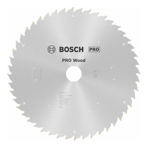 Bosch Kreissägeblatt Standard for Wood, 254 x 30, 48 Zähne