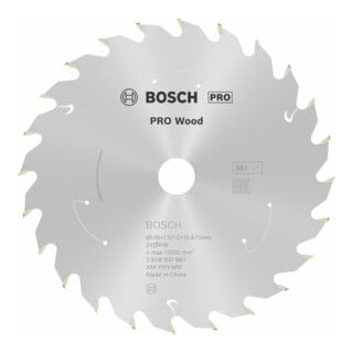 Bosch Kreissägeblatt Standard for Wood für Akkusägen 136x1.5/1x15.875 24 Zähne
