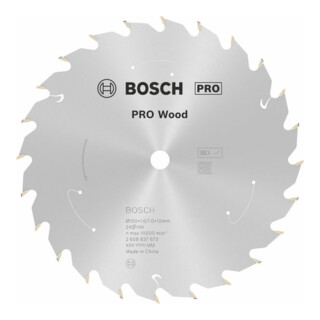 Bosch Kreissägeblatt Standard for Wood für Akkusägen 150x1.6/1x10, 24 Zähne