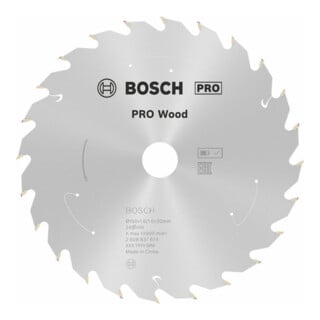 Bosch Kreissägeblatt Standard for Wood für Akkusägen 150x1.6/1x20, 24 Zähne