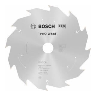 Bosch Kreissägeblatt Standard for Wood für Akkusägen 160x1.5/1x20, 12 Zähne