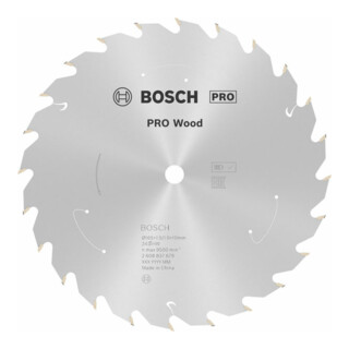 Bosch Kreissägeblatt Standard for Wood für Akkusägen 165x1.5/1x10, 24 Zähne