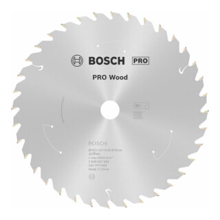 Bosch Kreissägeblatt Standard for Wood für Akkusägen 165x1.5/1x15.875, 36 Zähne