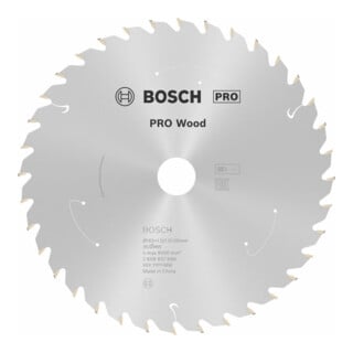 Bosch Kreissägeblatt Standard for Wood für Akkusägen 165x1.5/1x20, 36 Zähne