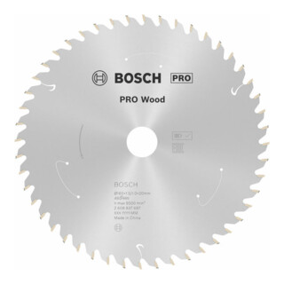 Bosch Kreissägeblatt Standard for Wood für Akkusägen 165x1.5/1x20, 48 Zähne