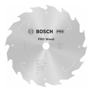 Bosch Kreissägeblatt Standard for Wood für Akkusägen 184x1.6/1.1x16, 16 Zähne