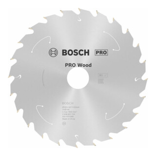 Bosch Kreissägeblatt Standard for Wood für Akkusägen 190x1.6/1.1x20, 24 Zähne
