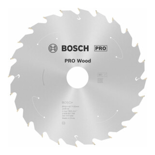 Bosch Kreissägeblatt Standard for Wood für Akkusägen 190x1.6/1.1x30, 24 Zähne